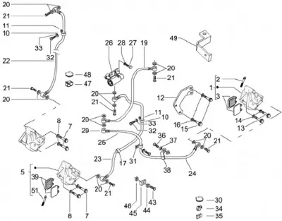 Brake caliper - brake hose