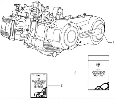 Engine - gasket set engine