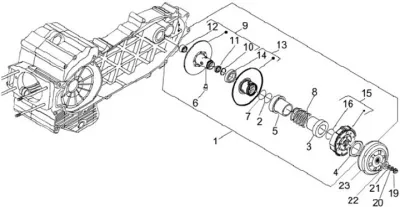 Rear pulley - clutch