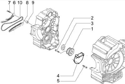 Oil pump - timing chain