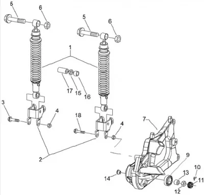 Rear shock absorber