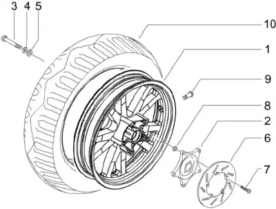 Rear wheel