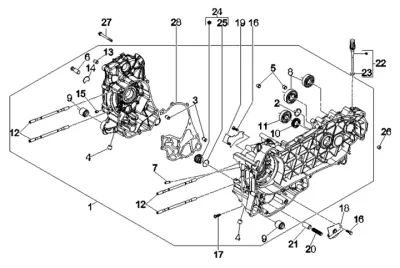 Carcasa de motor