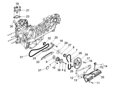 Engine casing cover