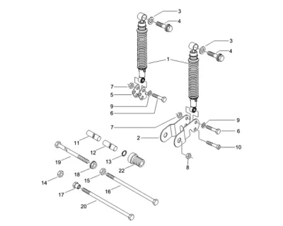 Rear shock absorber