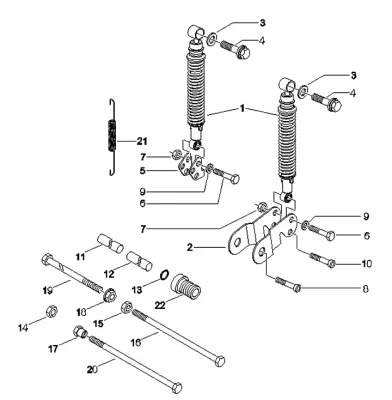 Rear shock absorber