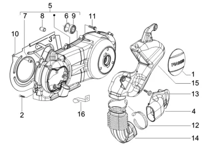 Couvercle carter moteur