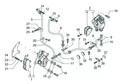Front brake system