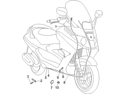 Rear brake cable