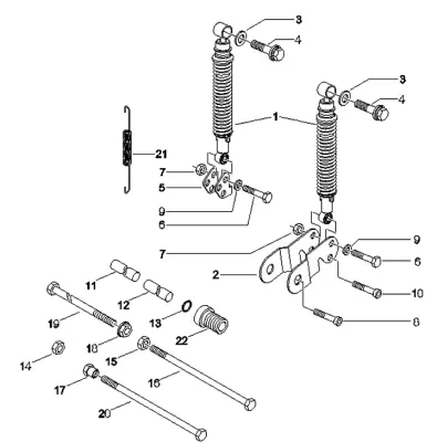Rear shock absorber