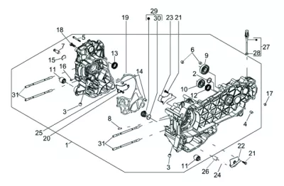 Engine casing