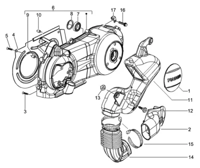 Engine casing cover