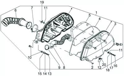 Air intake filter