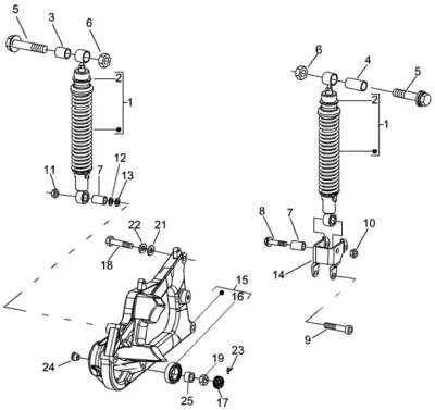Rear shock absorber