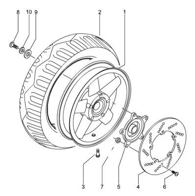 Rear wheel