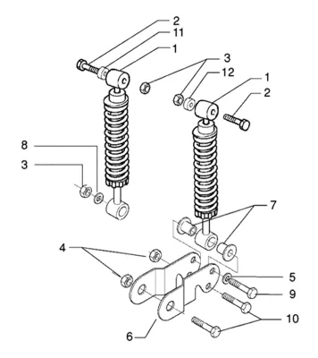 Rear shock absorber