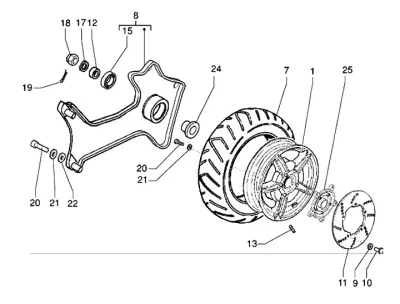 Rear wheel
