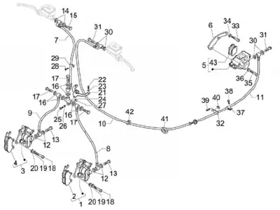 Brake caliper - brake hose