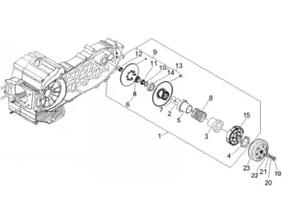 Rear pulley - clutch
