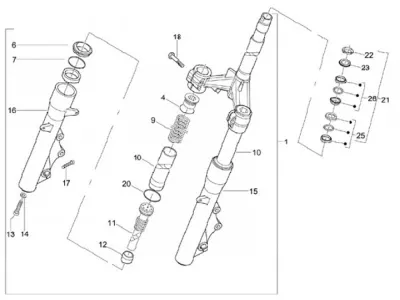 Fork - steering set
