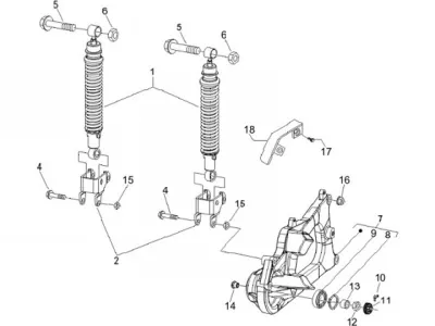 Rear shock absorber