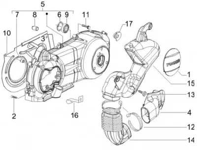 Engine casing cover