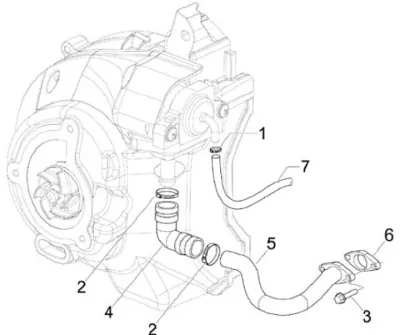 Secondary air housing