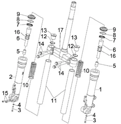 Fork parts (Kayaba)
