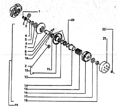 Rear pulley - clutch