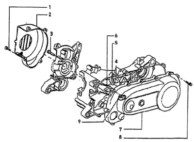 Engine casing cover