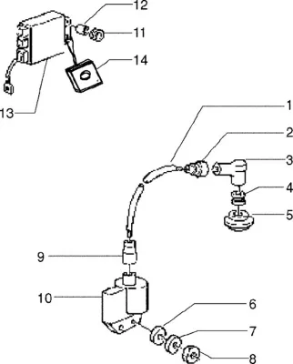 High tension coil