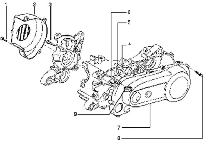 Engine casing cover