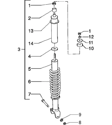 Rear shock absorber