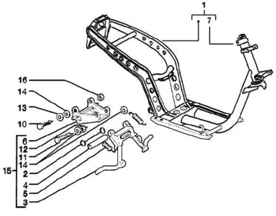 Chassis - centre stand