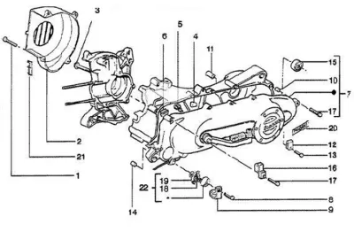 Engine casing cover