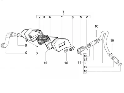 Secondary air housing