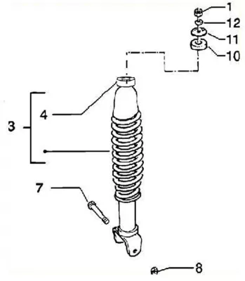 Rear shock absorber
