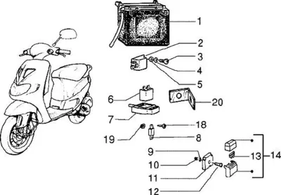 Starter switch - battery