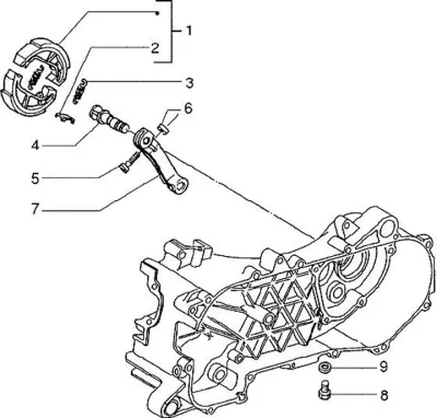 Rear brake shoes