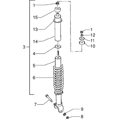 Rear shock absorber
