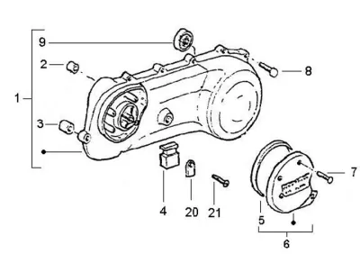 Engine casing cover