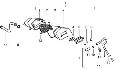 Secondary air housing