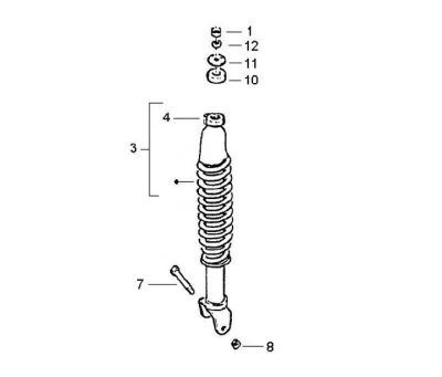 Rear shock absorber