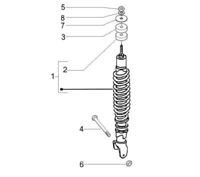Rear shock absorber