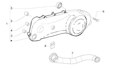 Engine casing cover