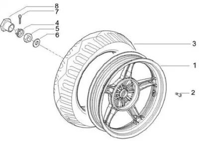 Rear wheel