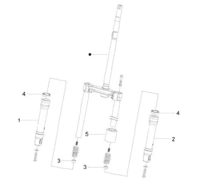 Componenti forcella