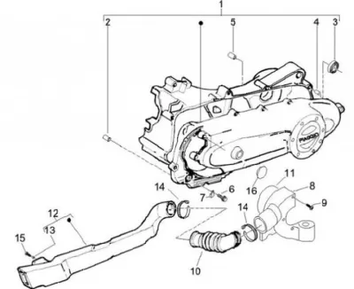 Engine casing cover
