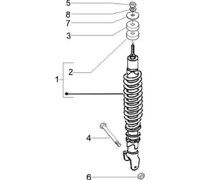 Rear shock absorber