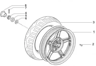 Rear wheel
